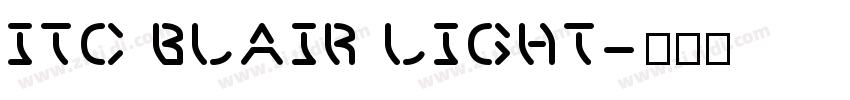 ITC Blair Light字体转换